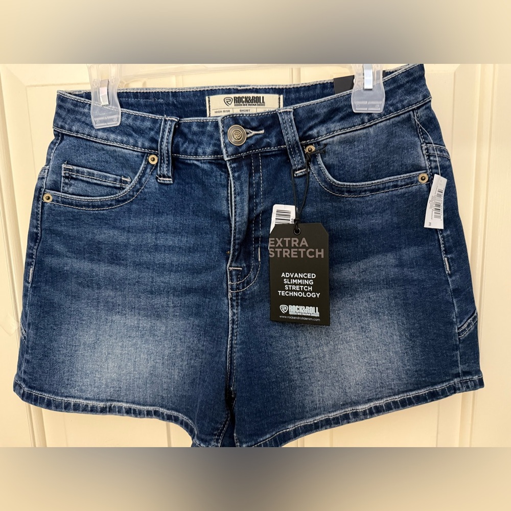 Rock & Roll Denim High Rise Jean Shorts